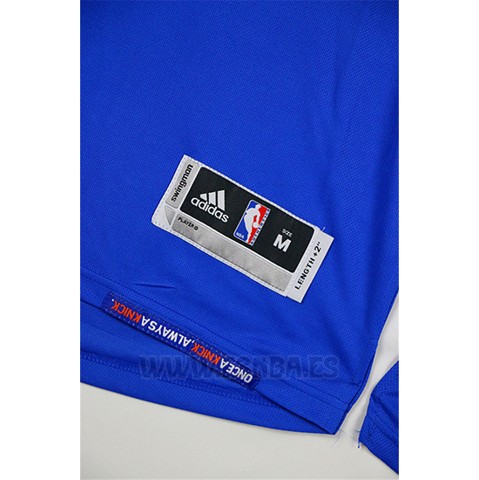 Camiseta New York Knicks Kristaps Porzingis #6 Azul